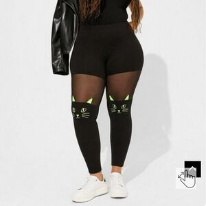 🆕️🐱 NEON THREAD CAT FACE LEGGING - FULL LENGTH & SIGNATURE WAIST🐱
